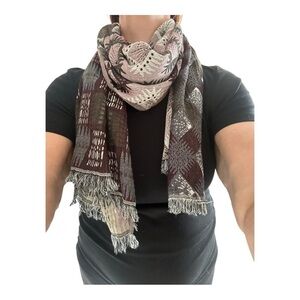 Etereo Rectangle & Multifunctional Geometric Scarf Fringe Trim